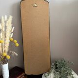 Antique rectangular vintage silver mirror 71x24
