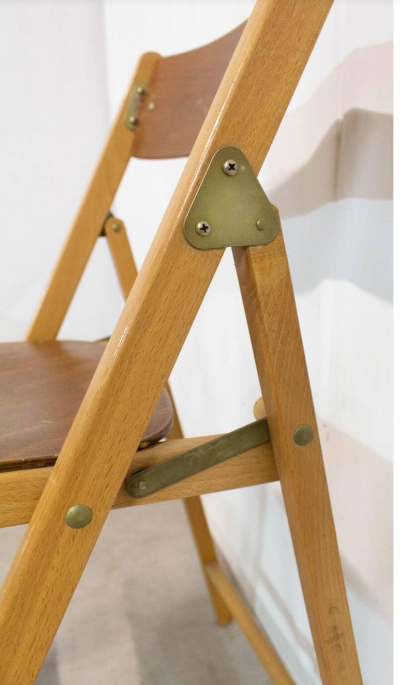 Chaise pliante annees 50