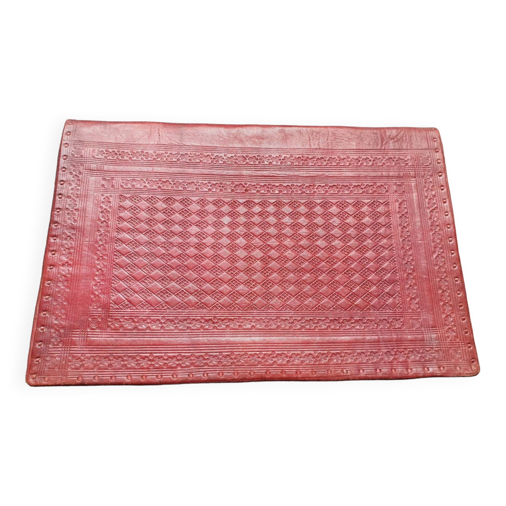 Sous-main cuir martelé