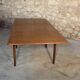Extendable dining table "flip-top"/"wallet" Scandinavian vintage teak by Nils Jonsson for TROEDS