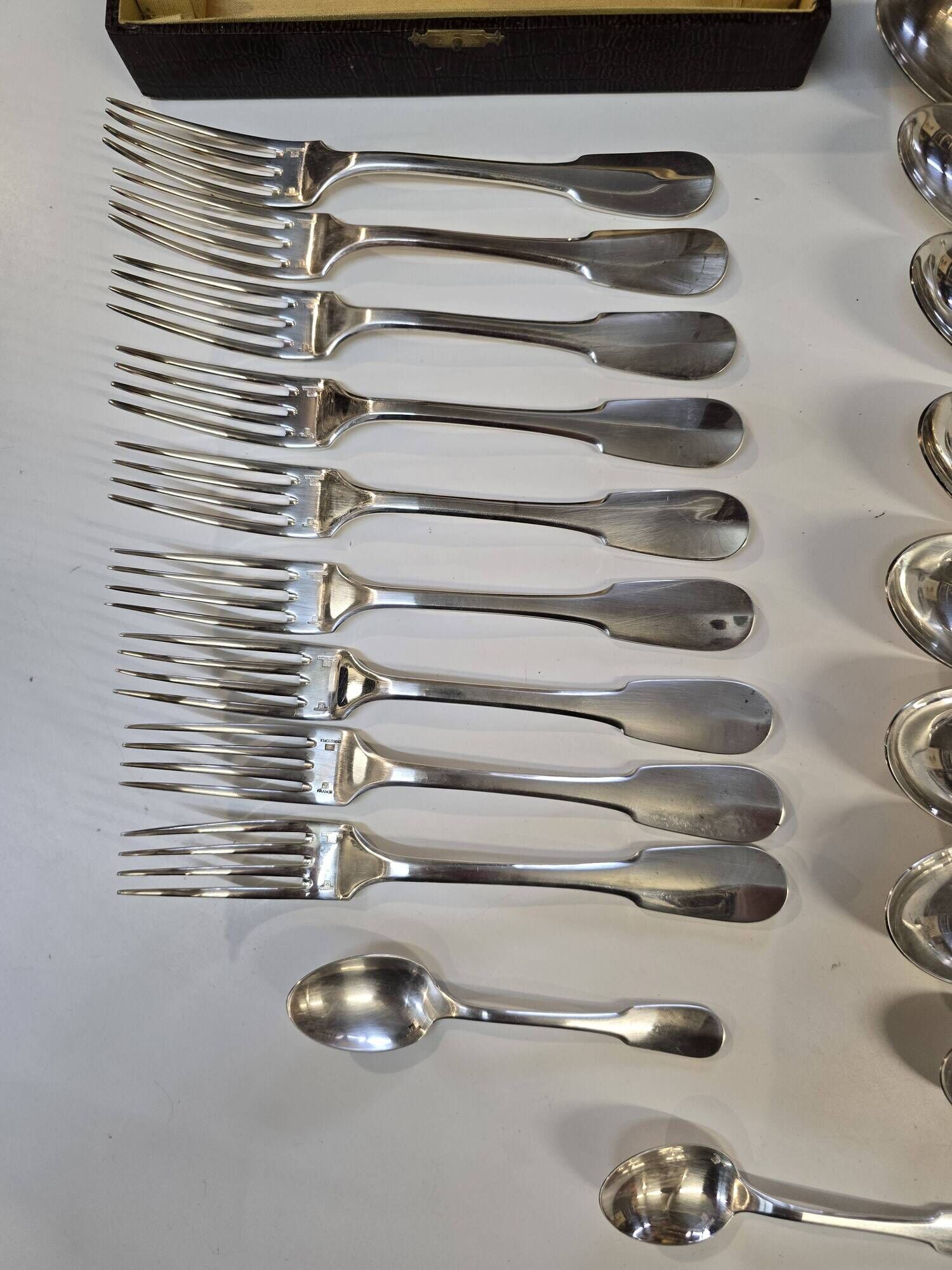 Christofle cutlery in silver metal 20 pieces mid-20th century
