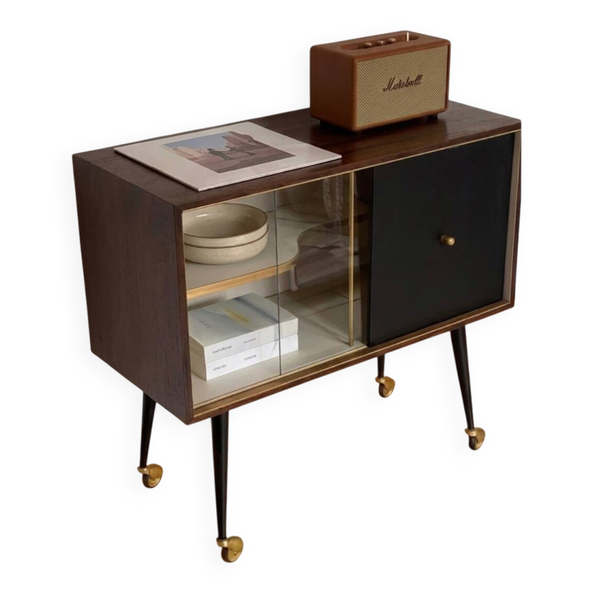 Cabinet Moderniste À Niche Architecturale - Année 60