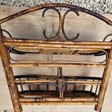 Wall shelf in vintage rattan