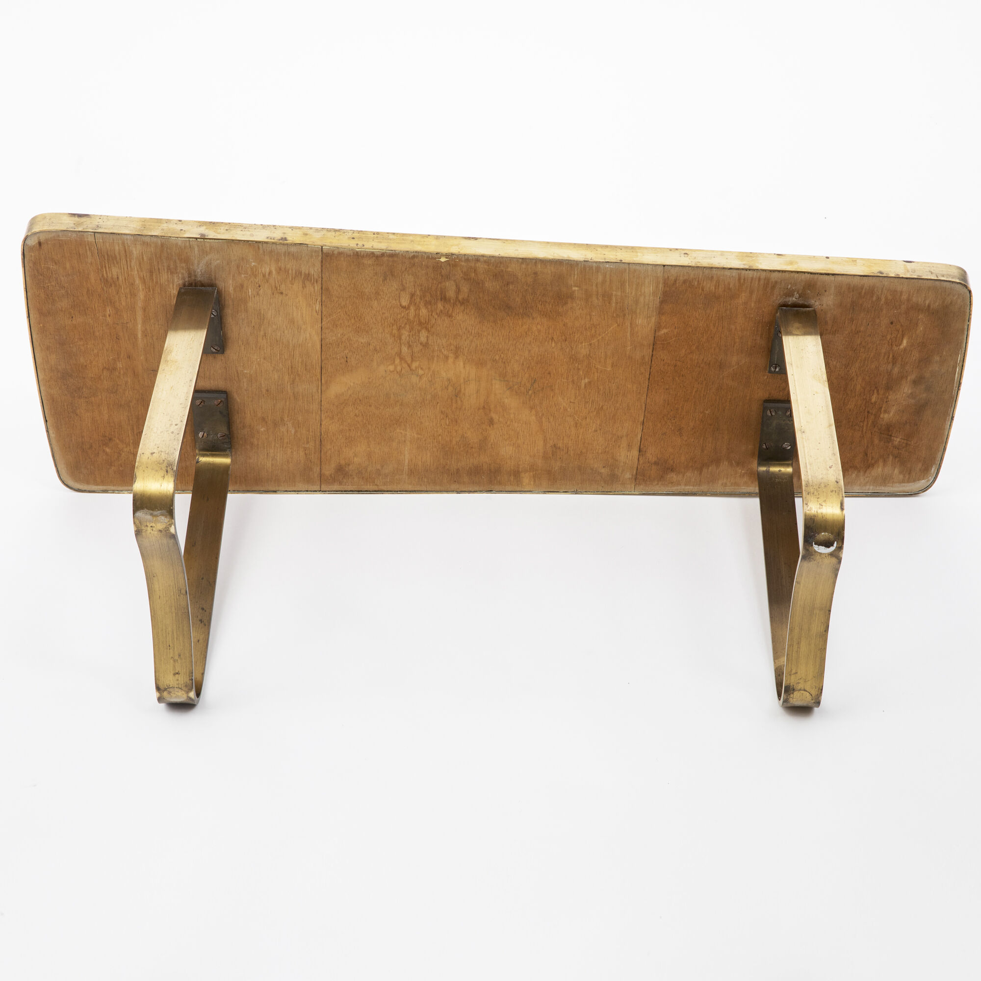 Mosaic & brass coffee table by Berthold Muller