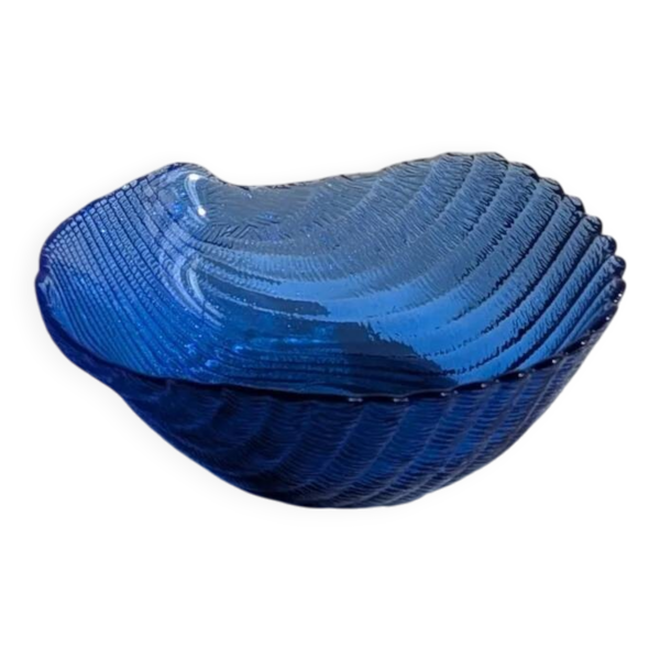 Coupelle coquillage bleue