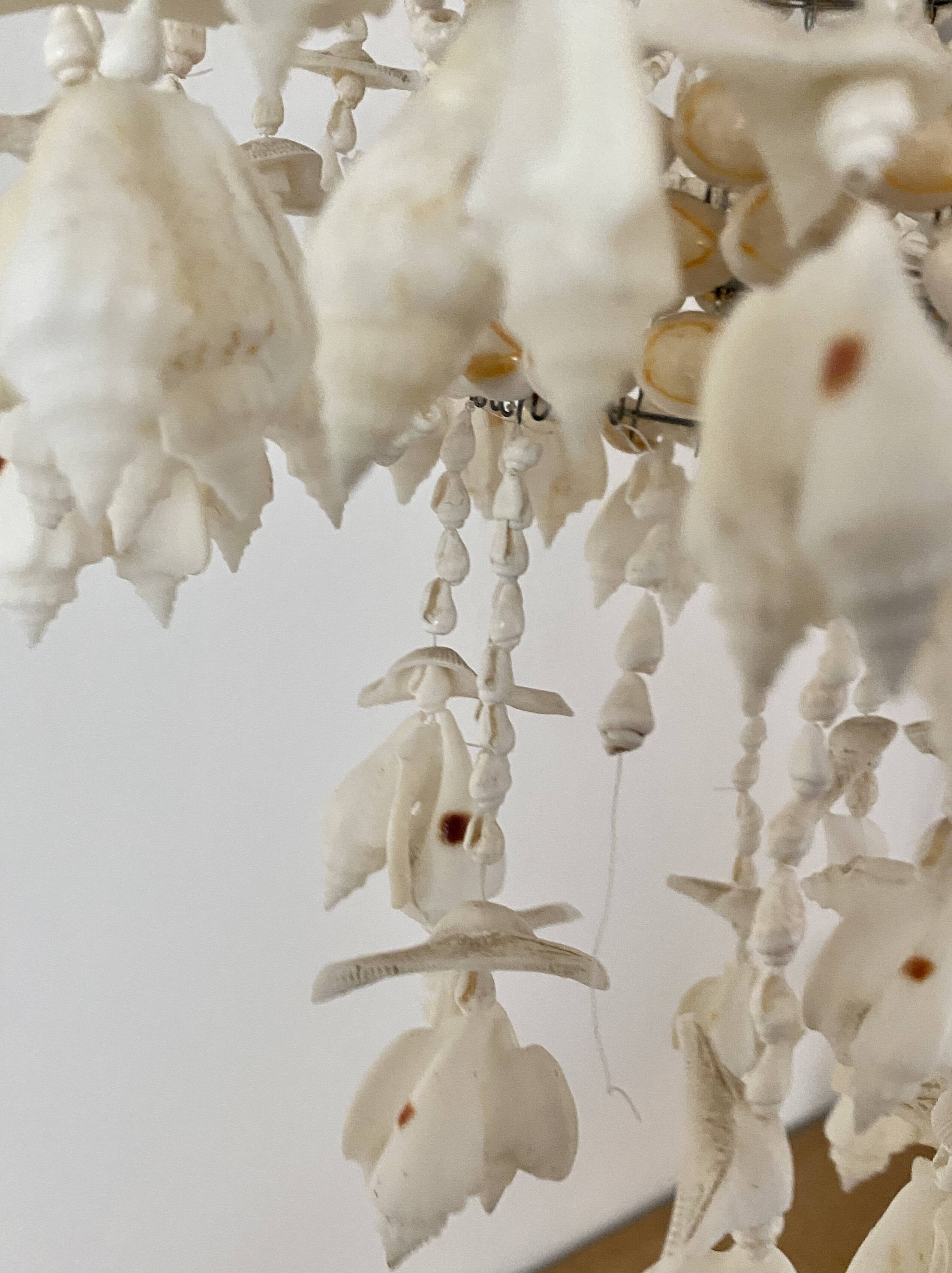 Vintage pendant light - 60s - shell