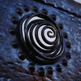 Viennese-style hammered iron flower planter holder Secession