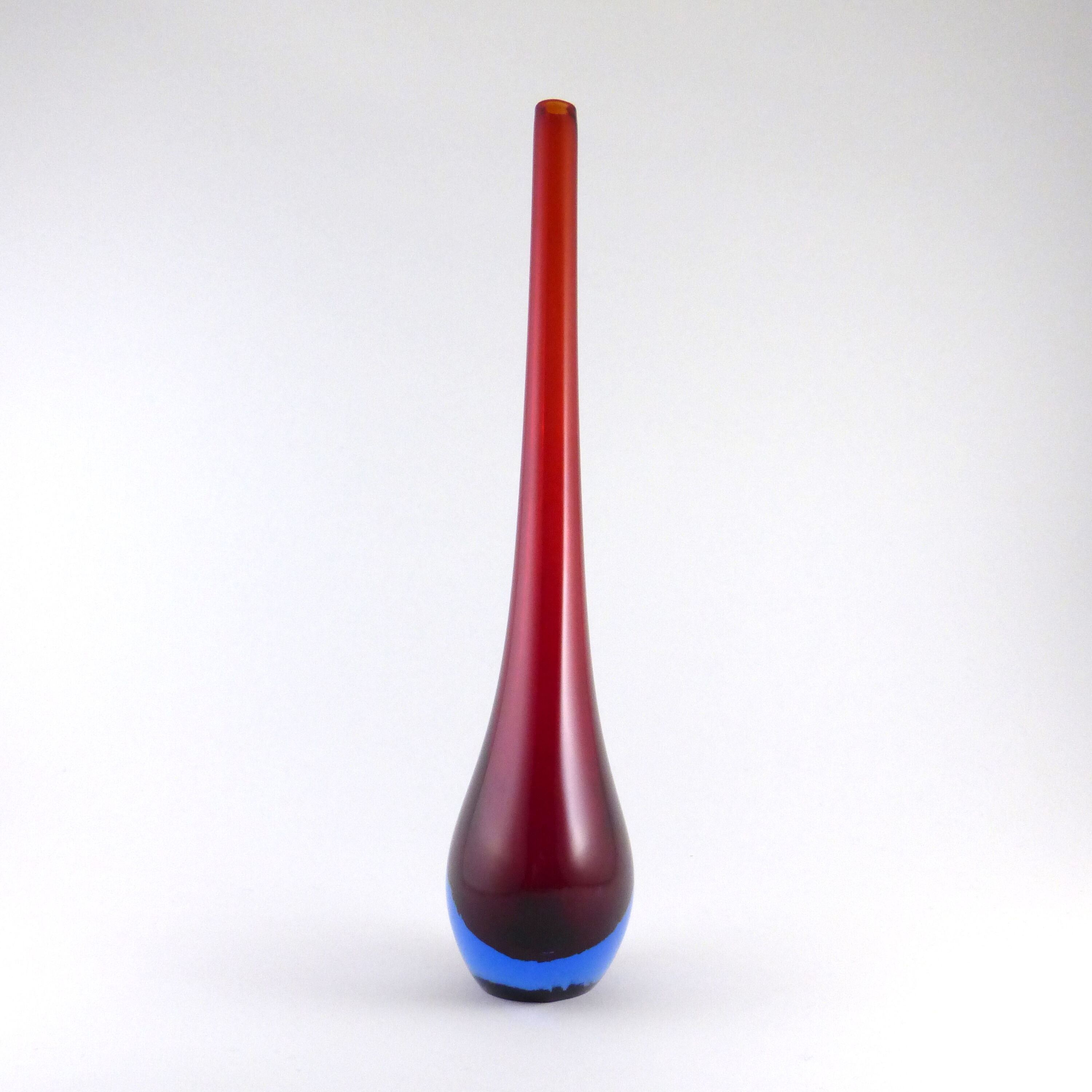 Vase goutte verre Murano modèle Sommerso 1960s
