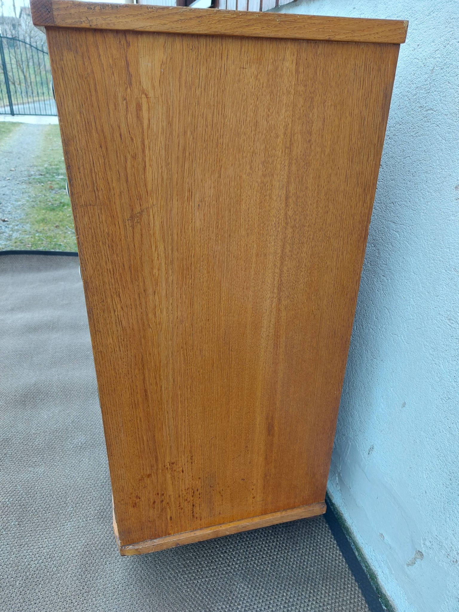 solid wood buffet, compass feet