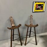 Brutalist bar top stools