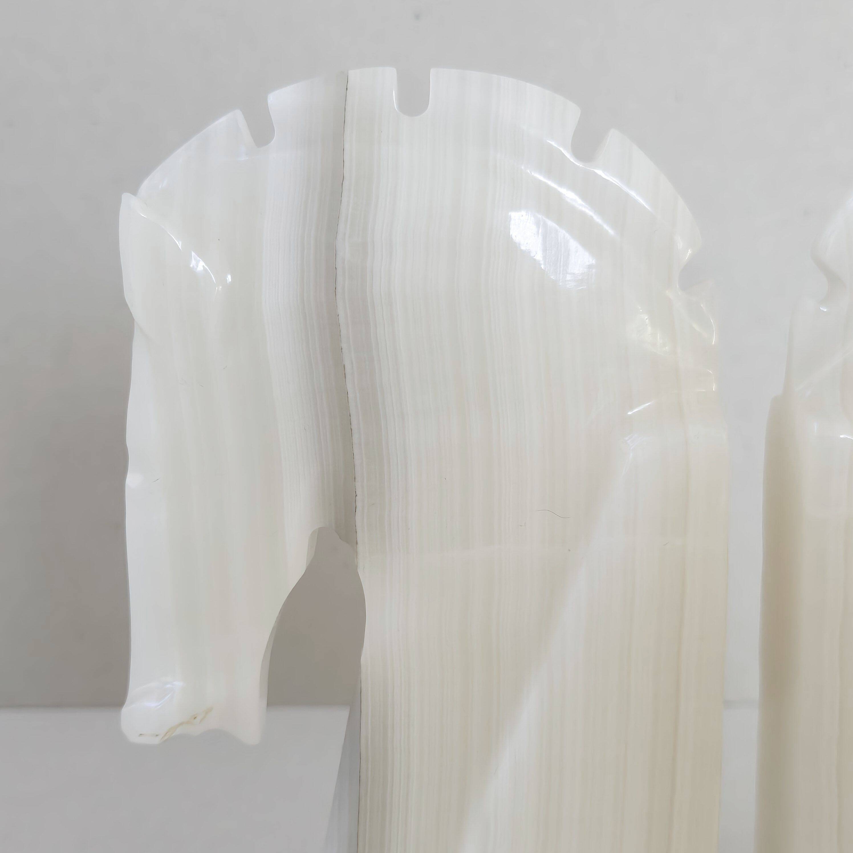 Pair of vintage 1970s onyx bookends