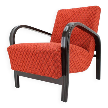 Pair of Design Renovated Armchairs by Arch. Kropacek and Kozelka, 1950s