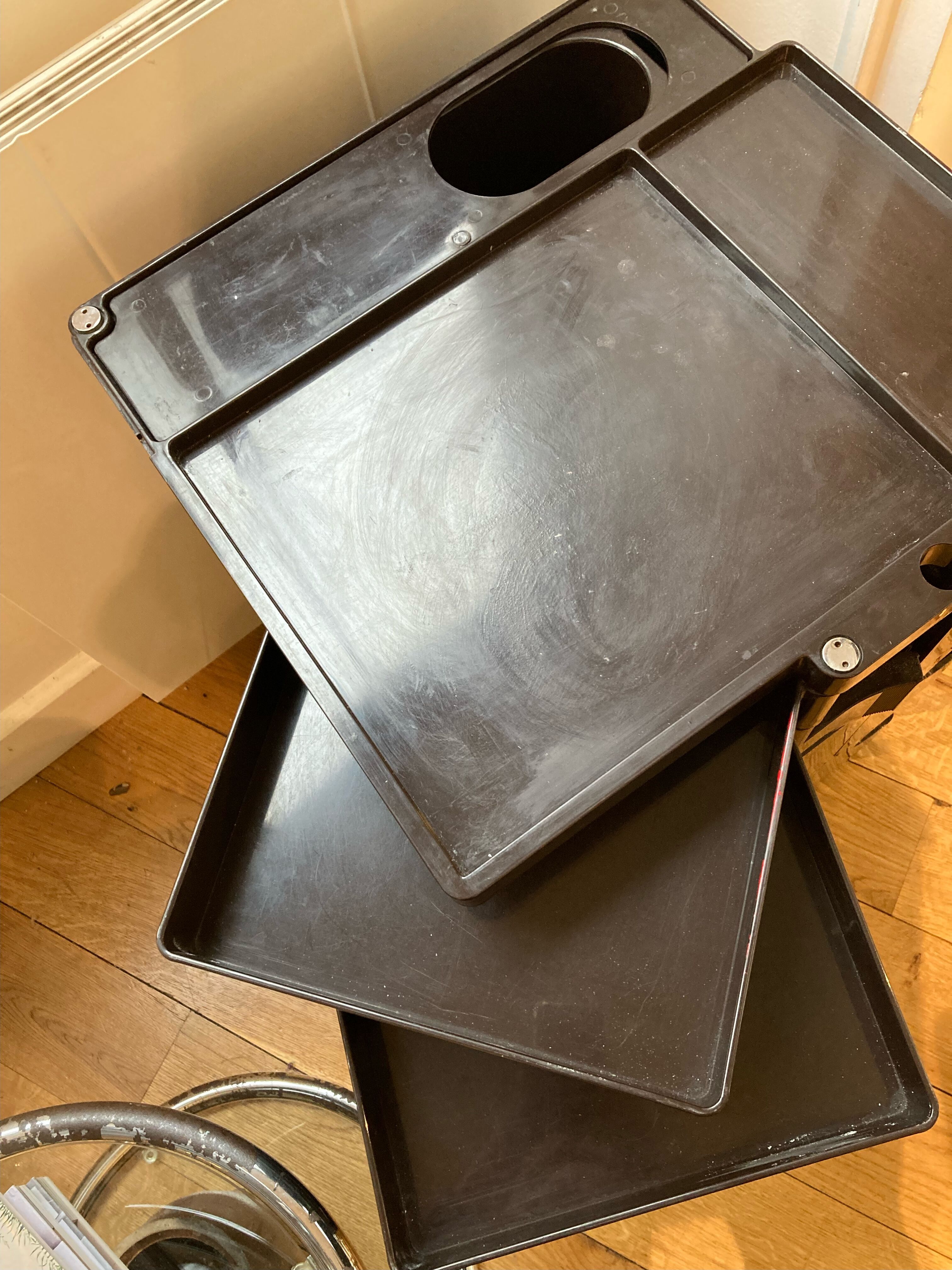 Brown Boby Cart by Joe Colombo