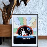 Fine Art print signed by the artist, Limited to 9 copies. Transcendental Meditation.