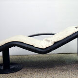 Chaise longue on wheels, Italian production, 1980s