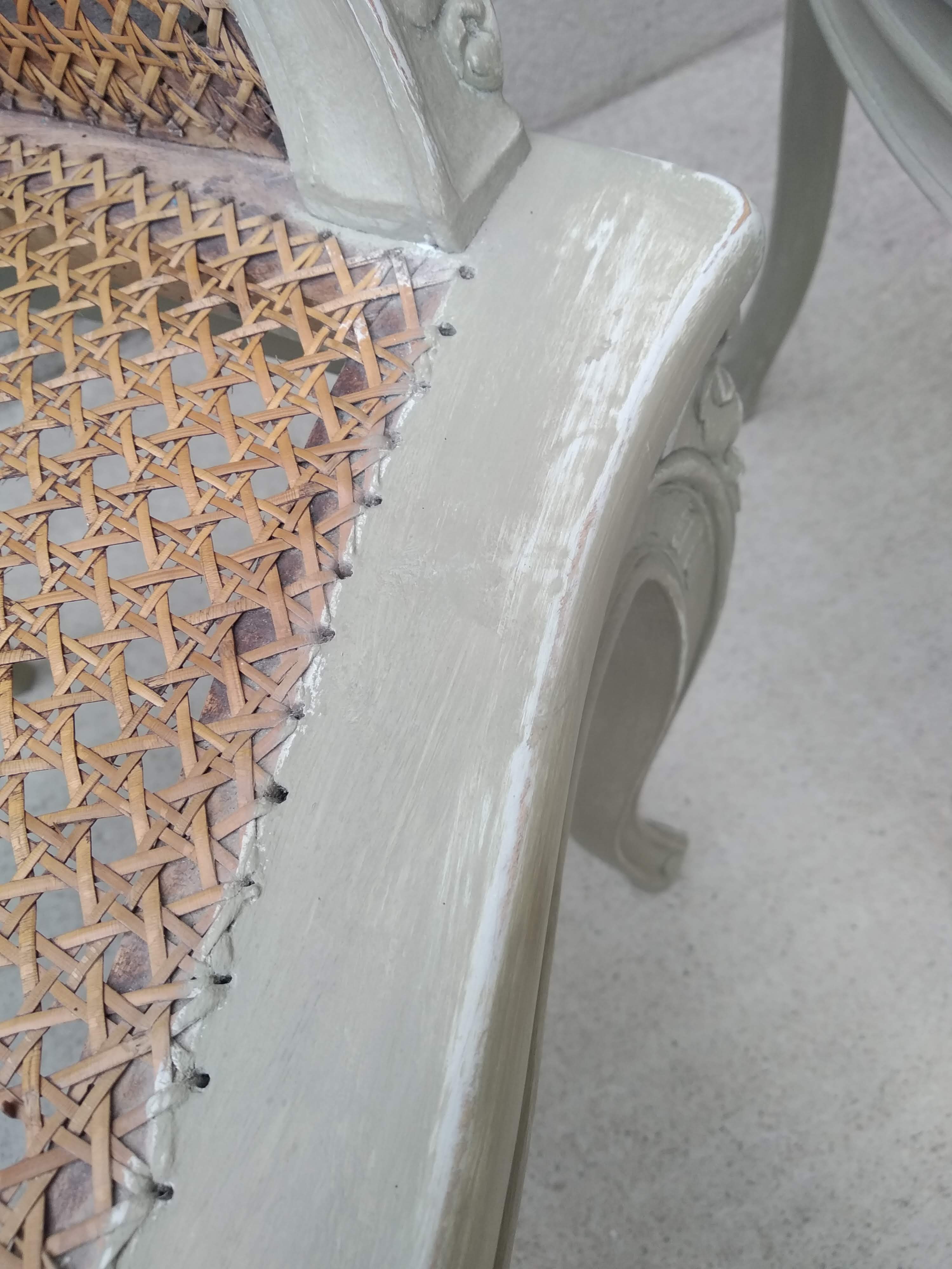 Salon Louis XV with double patinated cannage