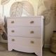 Vintage chest of drawers revisited in old powder pink
