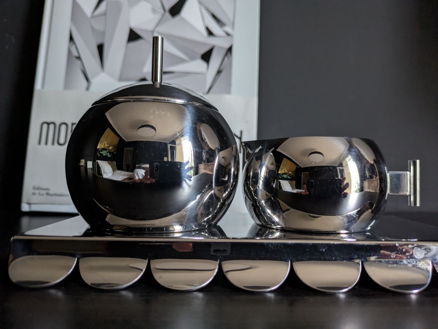 Sugar bowl and cream jug Alessi