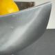 Vintage polished metal fruit bowl