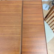 Scandinavian teak dining table with extensions