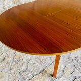 Extendable dining table in teak, butterfly extension by Van Pelt circa 1960.