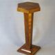 Side table with removable polygonal top, Art Deco, inlaid 1925