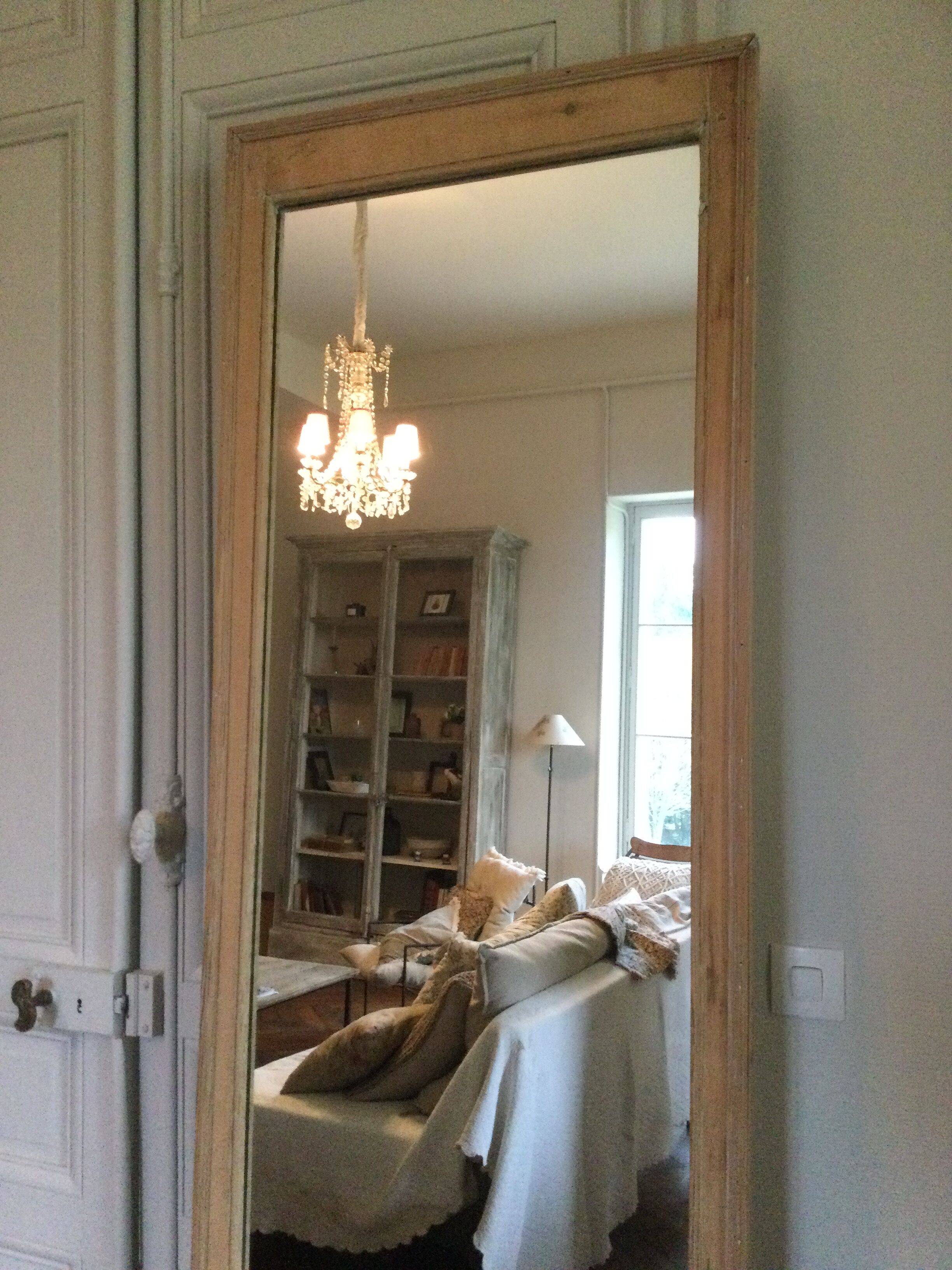 Antique mirror stripped 220x67cm