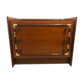 Commode vintage en bois et doré style colonial