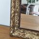 Miroir rectangulaire Art déco, cadre doré et travaillé