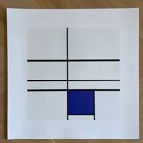 Piet Modrian (1872-1944), Composition with Blue, 1935, Copyright MondrianHoltzman Trust, Printed in Italy