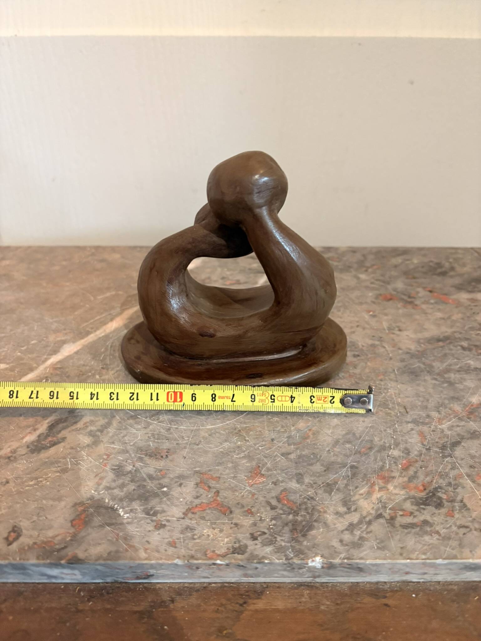 Ceramic Sculpture Pottery Nativity Man Woman Couple Abstract Modern Fa