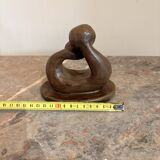 Ceramic Sculpture Pottery Nativity Man Woman Couple Abstract Modern Fa