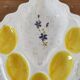 Vintage egg and raw vegetable platter