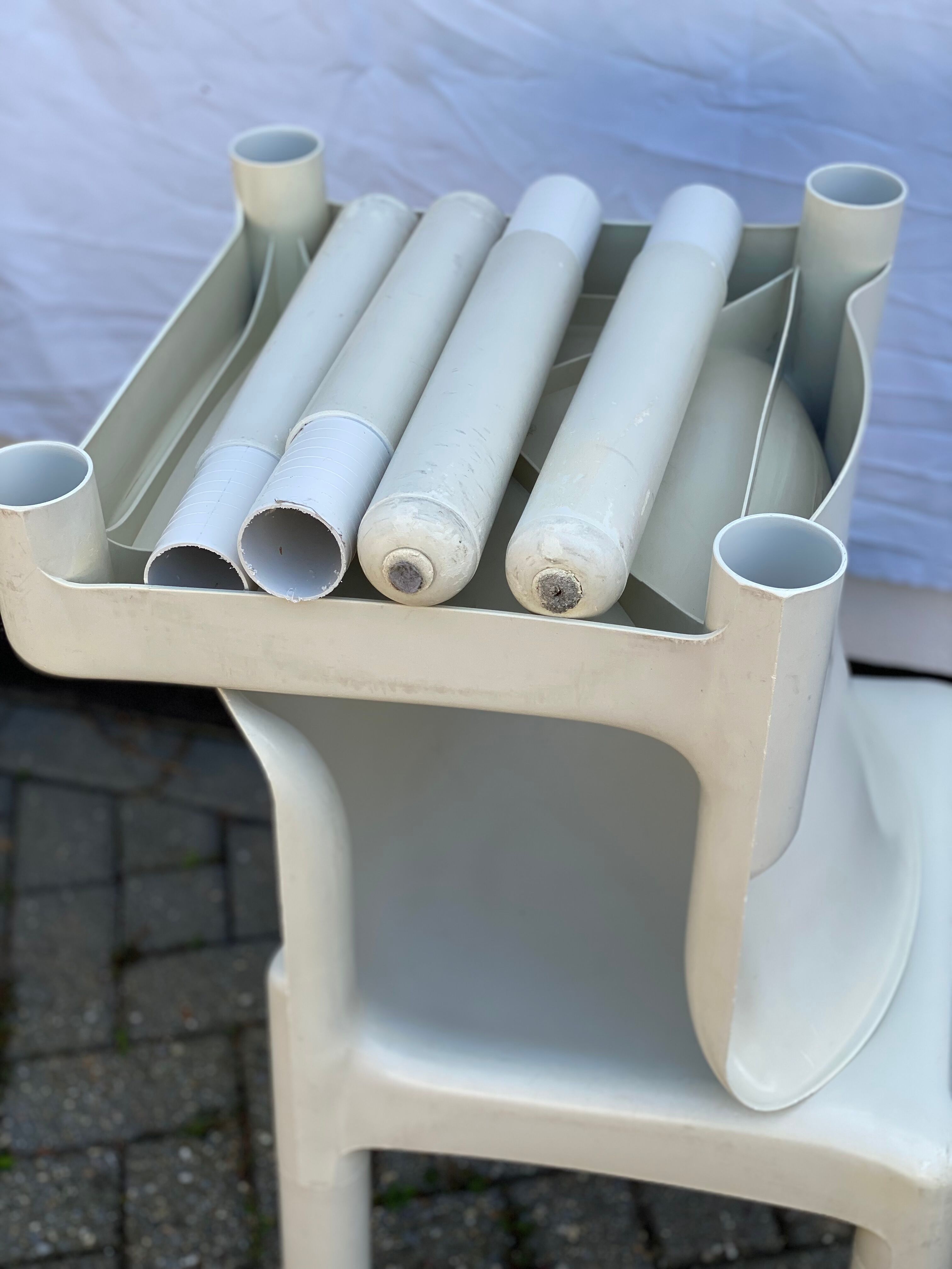 4 chairs model 4875 by Carlo Bartoli for Kartell