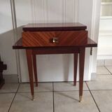 Vintage varnished bedside table