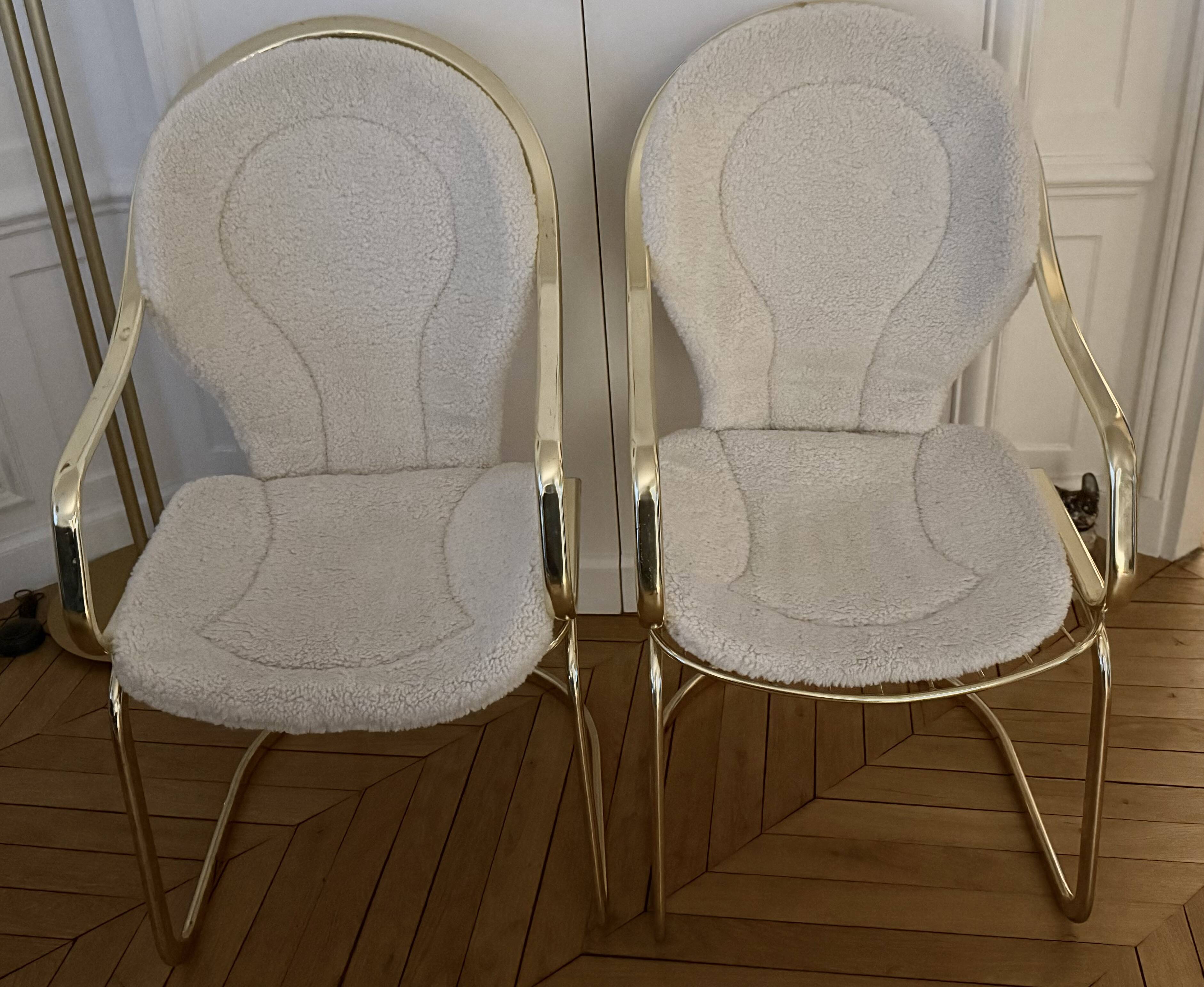 Pair of Gastone Rinaldi chairs, 1970s.