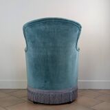 Velvet toad armchair