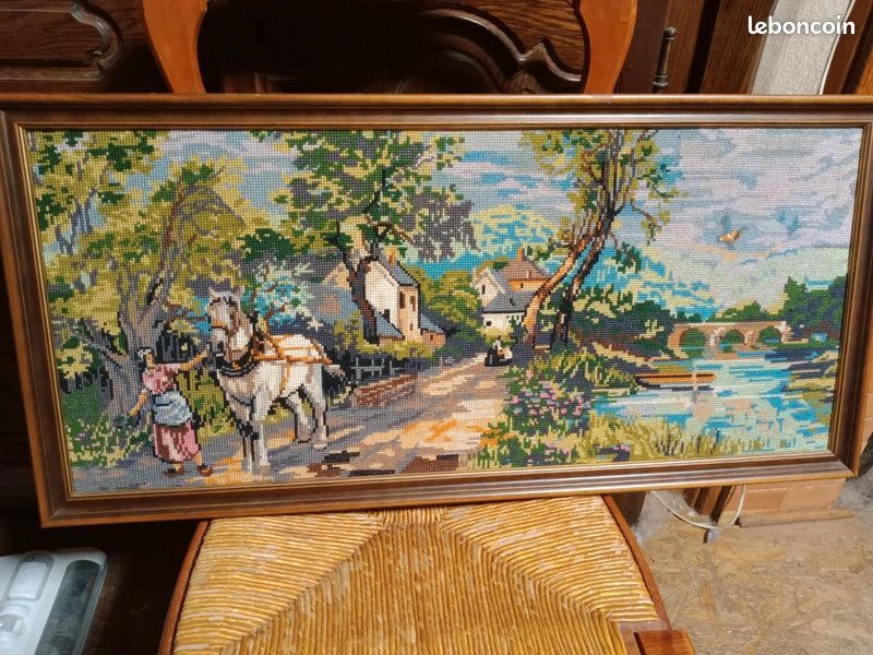 Tapestry decoration tapestry 82/39 cm canvas