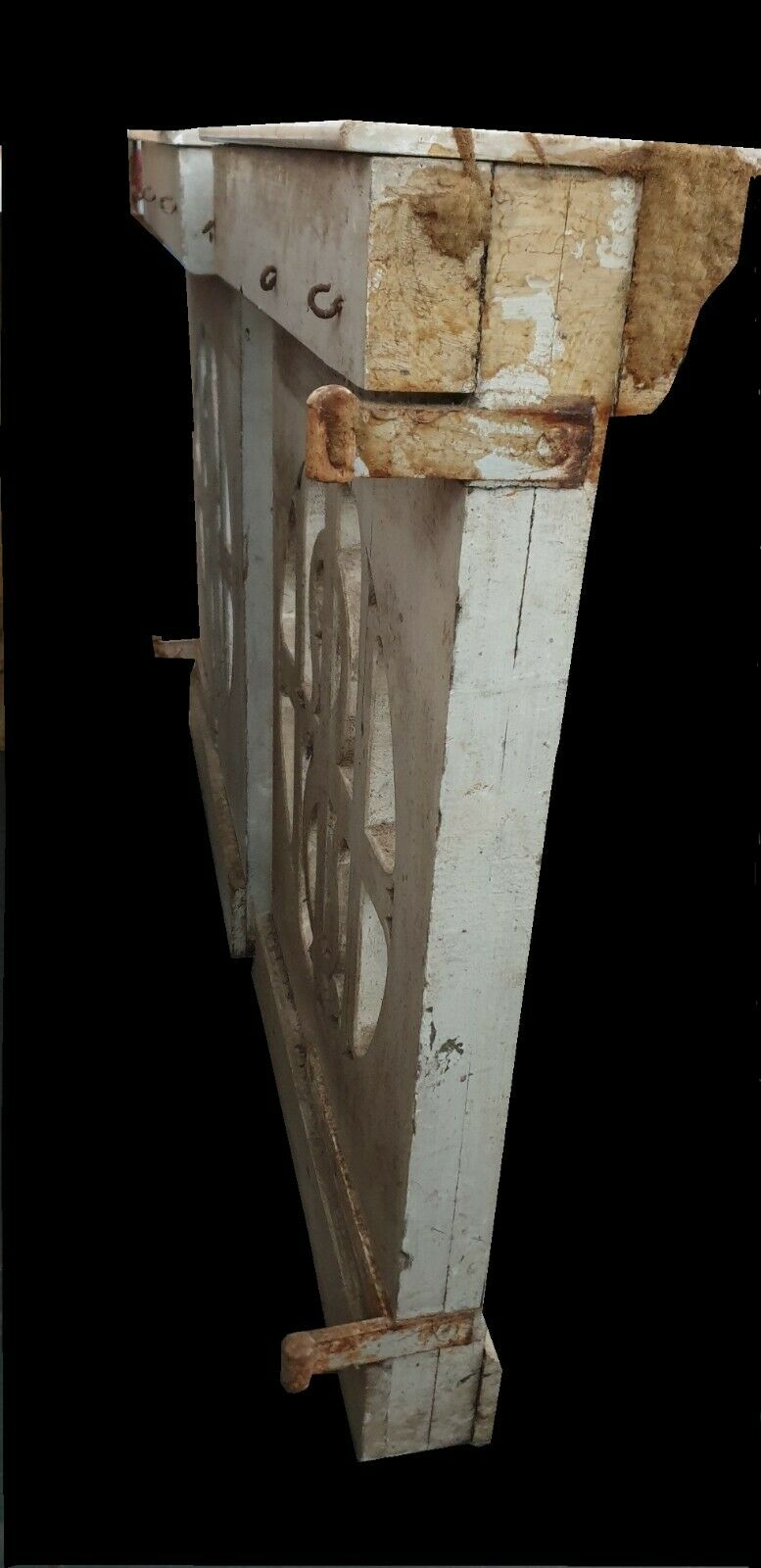 Wooden and marble gate, old Charles X era
