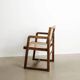 Mid Century Wooden "Box Chair" in Teak by Pierre Jeanneret, 1950s