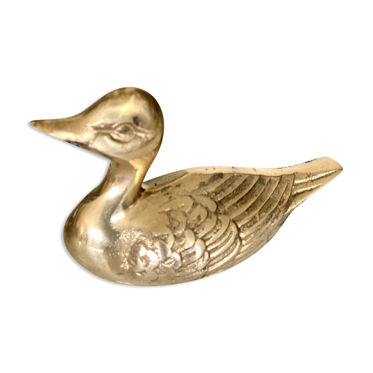 Canard en laiton vintage