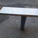Console in White Lacquer with Cylindrical Plastic Legs by Tresoldi Salvati, 1980s