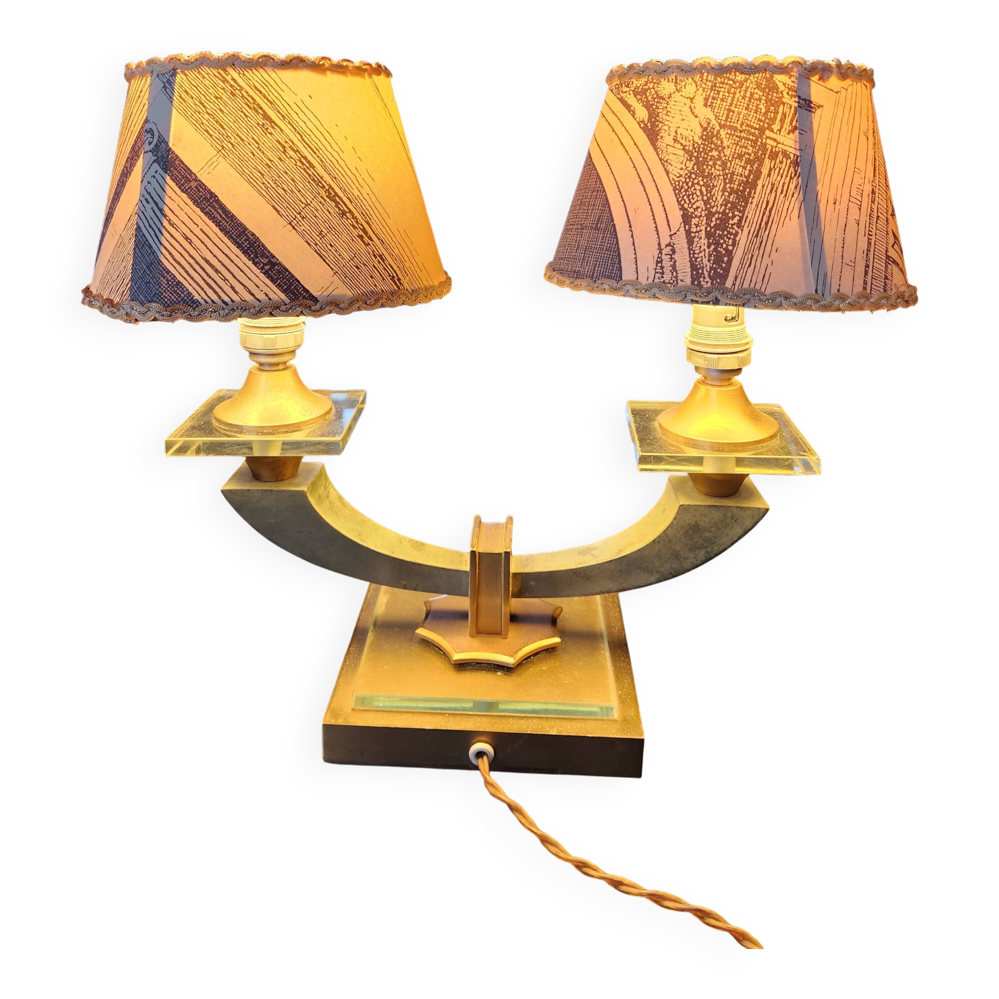 Art Deco desk lamp in the style of Adnet