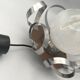 Suspension lustre Mazzega globe en verre de murano opalescent