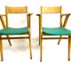 Paire de fauteuil chaise bridge design vintage 50