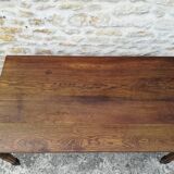 Oak farm table with two extensions