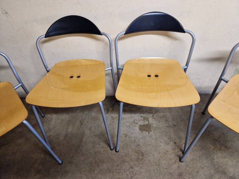 Vico Magistretti for Fritz Hansen - Set of 4 beech chairs MB9918