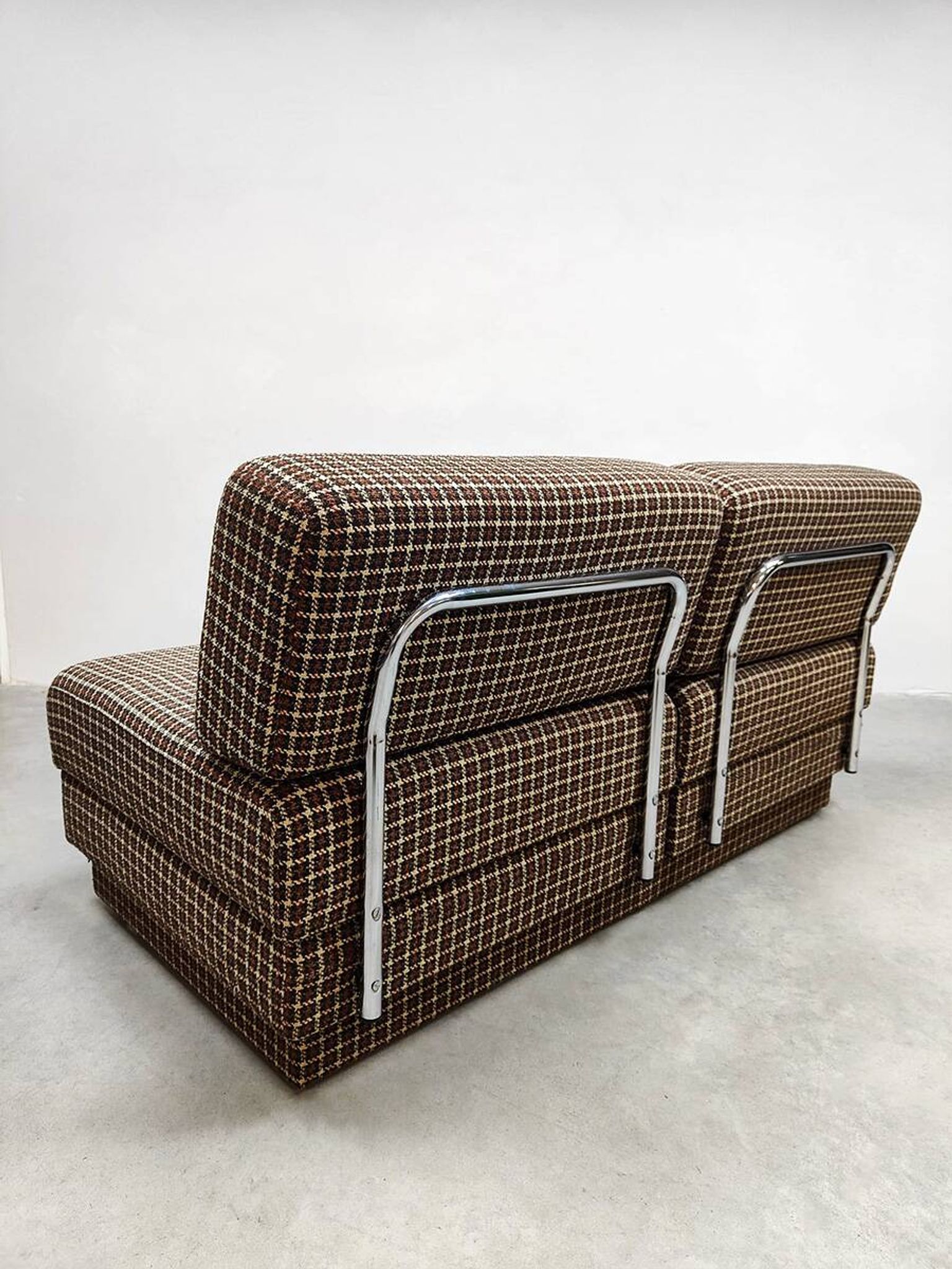 Vintage Swedish convertible sofa lounge chairs in table & daybed