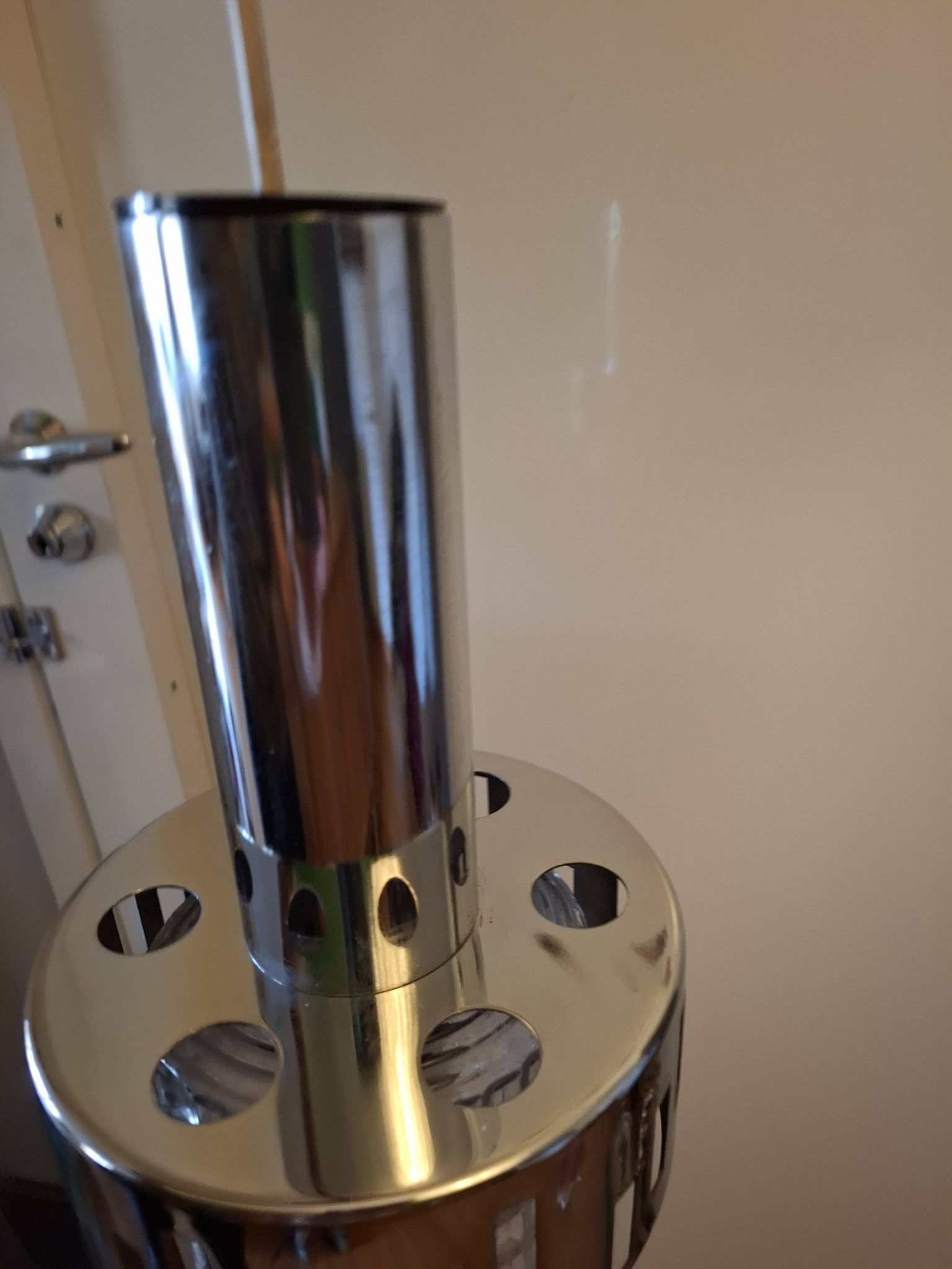 RAAK chrome metal pendant light, 1970s