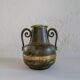 Art Deco vase in bronze and brass by SVM Handarbete, Sweden 1940s